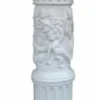 Casa Padrino Barock Deko Säule Weiß H. 77 cm - Edle Wohnzimmer Deko Säule - Deko Accessoires im Barockstil