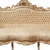 Casa Padrino Barock 3er Sofa Gold Muster / Gold - Wohnzimmer Möbel Couch Lounge