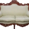Casa Padrino Barock 2-er Sofa Master Jadegrün / Braun 182 x 125 x 60 cm - Wohnzimmer Couch Lounge Möbel