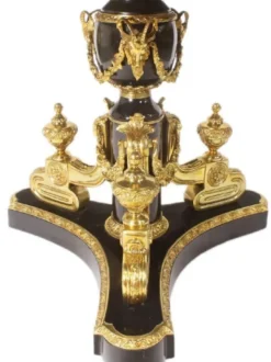 Casa Padrino Barock Esstisch Dunkelbraun / Mehrfarbig / Gold - Prunkvoller Massivholz Esszimmertisch im Barockstil - Barock Esszimmer Möbel - Edel & Prunkvoll