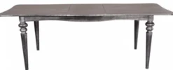 Casa Padrino Barock Esstisch Silber Anthrazit ausziehbar 180 - 230 cm - Tisch