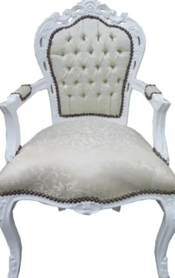 Casa Padrino Barock Esszimmer Set 4 Stühle + 2 Stühle mit Armlehnen - Möbel Antik Stil