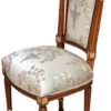 Casa Padrino Barock Esszimmerstuhl Cremefarben / Braun / Gold - Handgefertigter Antik Stil Stuhl - Esszimmer Möbel im Barockstil