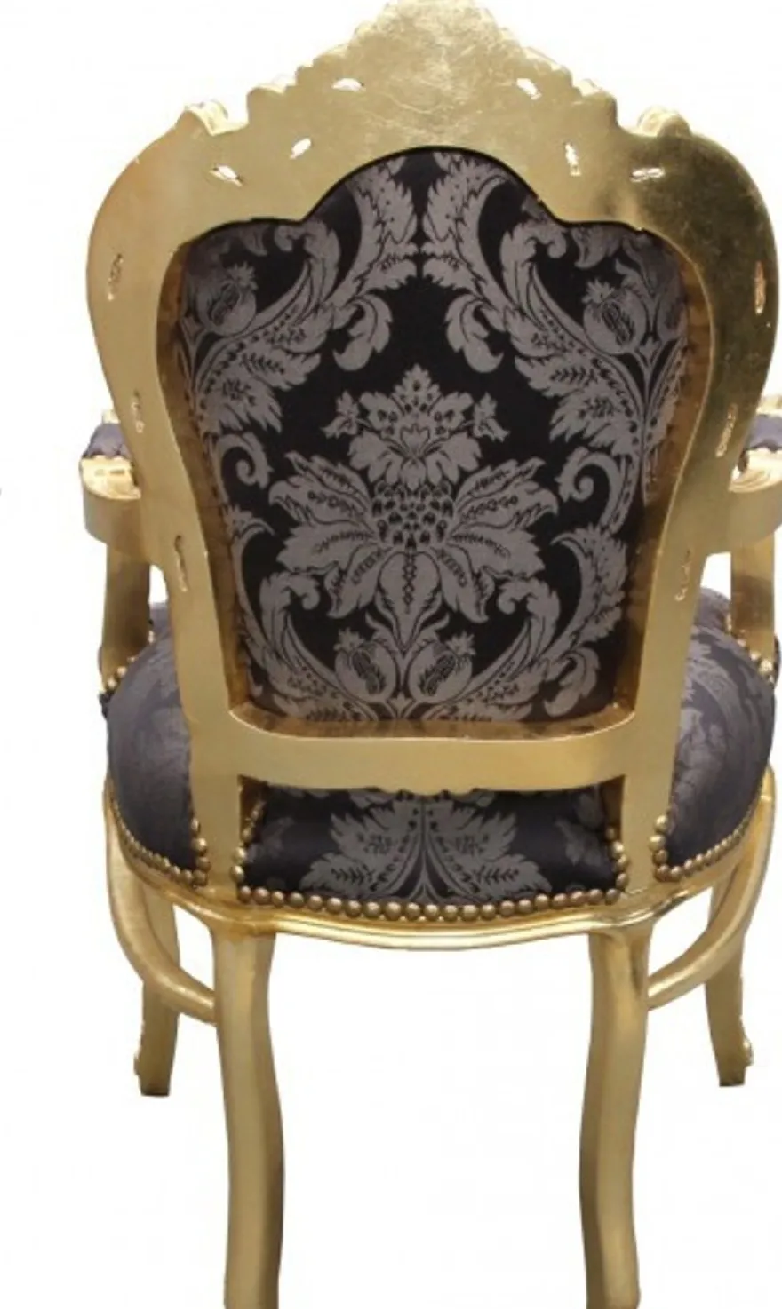 Casa Padrino Barock Esszimmer Set 4 Stühle ohne Armlehnen + 2 Stühle mit Armlehnen - Möbel Antik Stil
