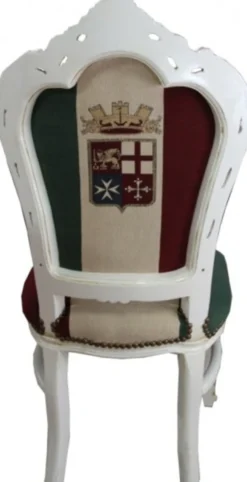 Casa Padrino Barock Esszimmer Stuhl Italien / Creme Antik Stil