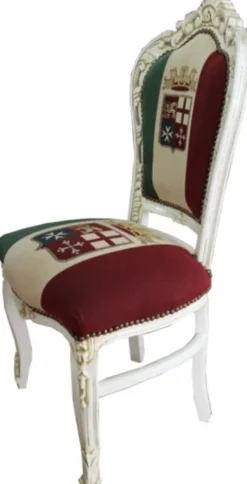 Casa Padrino Barock Esszimmer Stuhl Italien / Creme Antik Stil
