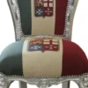 Casa Padrino Barock Esszimmer Stuhl Italien / Silber Antik Stil