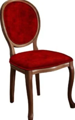 Casa Padrino Barock Esszimmerstuhl Set Bordeauxrot / Braun - 6 Handgefertigte Küchen Stühle im Barockstil - Barock Esszimmer Möbel