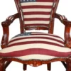 Casa Padrino Barock Esszimmer mit Armlehnen USA / Mahagony Braun Antik Stil