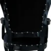 Casa Padrino Barock Esszimmerstuhl 4er Set Schwarz - Handgefertigte Antik Stil Stühle mit Armlehnen - Barock Esszimmer Möbel