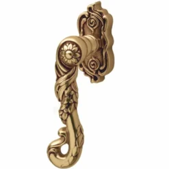 Casa Padrino Barock Fensterklinke Französisches Gold 3,6 x 15,5 cm - Prunkvoller Messing Fenstergriff - Barock Deko Accessoires - Made in Italy