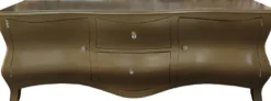 Casa Padrino Barock Fernsehkommode Gold B 169 cm, H 61 cm Fernsehschrank - Limited Edition