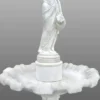 Casa Padrino Barock Fontäne / Springbrunnen Dame mit Wasserkrügen Ø 130 x H. 239 cm - Gartenbrunnen