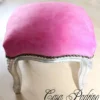 Casa Padrino Barock Fußhocker Rosa / Silber - Antik Stil Möbel - Hocker