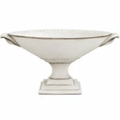 Casa Padrino Barock Garten Deko Blumentopf Weiß 64 cm - Barockstil Pflanzentopf