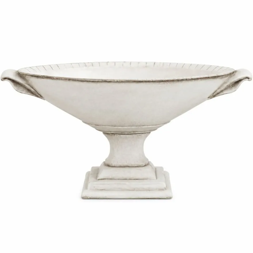 Casa Padrino Barock Garten Deko Blumentopf Weiß 64 cm - Barockstil Pflanzentopf