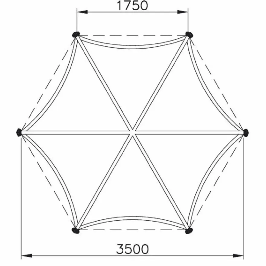 Casa Padrino Barock Garten Deko Sonnenschirm Weiß / Creme Ø 350 x H. 418,5 cm