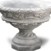 Casa Padrino Barock Garten Deko Blumentopf Antik Grau Ø 70 x H. 50 cm