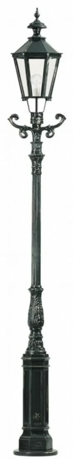 Casa Padrino Barock Gartenlaterne 42 x 35 x H. 315 cm - Verschiedene Farben - Wetterfeste Außenleuchte