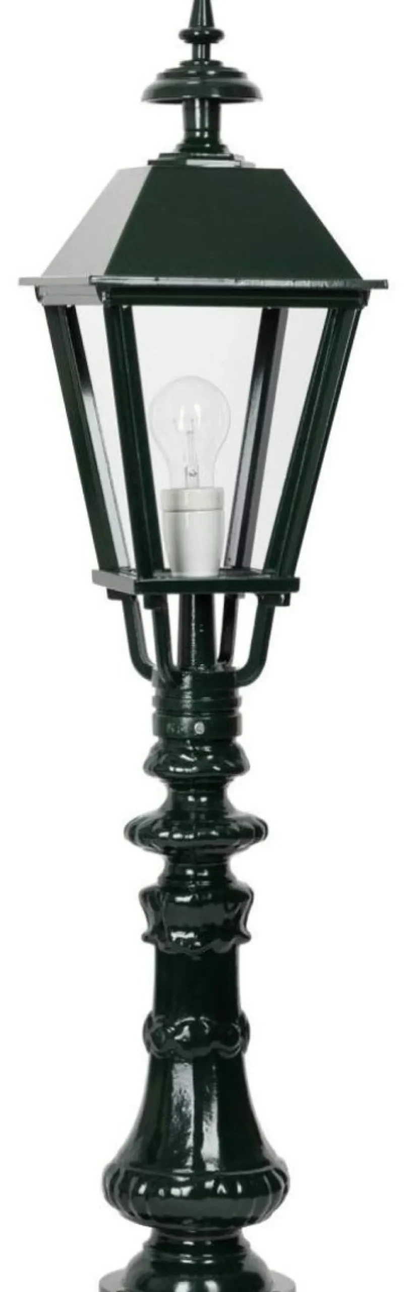 Casa Padrino Barock Gartenlaterne / Gartenlampe 22 x 22 x H. 95 cm - Verschiedene Farben - Wetterfeste Garten Terrassen Außenleuchte