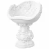 Casa Padrino Barock Garten Sessel Weiß H. 80 cm - Garten & Terrassen Möbel