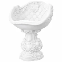 Casa Padrino Barock Garten Sessel Weiß H. 80 cm - Garten & Terrassen Möbel