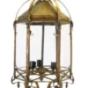 Casa Padrino Barock Hängeleuchte Messing Antik Stil Oxidiert - 50 x 110 cm - Massive Lampe
