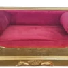 Casa Padrino Barock Hundebett Bordeauxrot / Gold - Prunkvolles Antik Stil Hundebett - Handgefertigte Hunde Möbel im Barockstil - Antik Stil Tiermöbel - Barock Tiermöbel