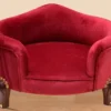 Casa Padrino Barock Hundebett Royal Boardeauxrot / Braun / Gold - Barock Hundemöbel - Barock Tiermöbel - Prunkvolle Tiermöbel im Barockstil
