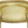 Casa Padrino Barock Hundebett & Katzenbett Gold Muster / Antik Gold - Handgefertigtes Hunde & Katzen Sofa im Barockstil - Barock Hunde & Katzen Möbel - Barock Tiermöbel