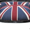 Casa Padrino Barock Hunde & Katzen Sofa Union Jack/Schwarz - Hundebett & Katzenbett 71,5 x 53 x 41 cm