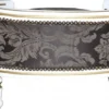 Casa Padrino Barock Hunde & Katzen Sofa im Barock Muster Schwarz / Weiss / Gold - 71,5 x 53 x 41 cm - Luxuriöses Haustierbett