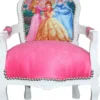 Casa Padrino Barock Kinderstuhl Prinzessin im Antik Stil, Rosa/Weiß, Höhe 71 cm