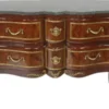 Casa Padrino Barock Kommode Braun / Gold / Grün 120 x 50 x H. 80 cm - Elegante Massivholz Kommode mit Schubladen und Marmorplatte - Möbel im Barockstil