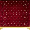 Casa Padrino Barock Kommode Boardeauxrot / Gold 100 x 45 x H. 90 cm - Massivholz Schlafzimmer Kommode mit 4 Schubladen und Glitzersteinen - Barock Schlafzimmer Möbel
