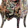 Casa Padrino Barock Kommode Comic Design 63 cm x H 75 cm Mod3 - Handgefertigtes Unikat - Limited Edition