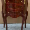 Casa Padrino Barock Kommode Dunkelbraun / Gold - Handgefertigte Massivholz Kommode im Barockstil - Antik Stil Nachttisch - Beistelltisch mit 3 Schubladen - Handgefertigte Barock Möbel