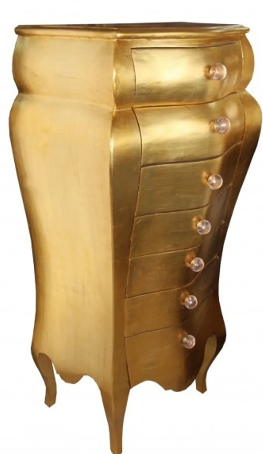 Casa Padrino Barock Kommode im Antik Stil, Blattgold, 131 x 68 x 46 cm