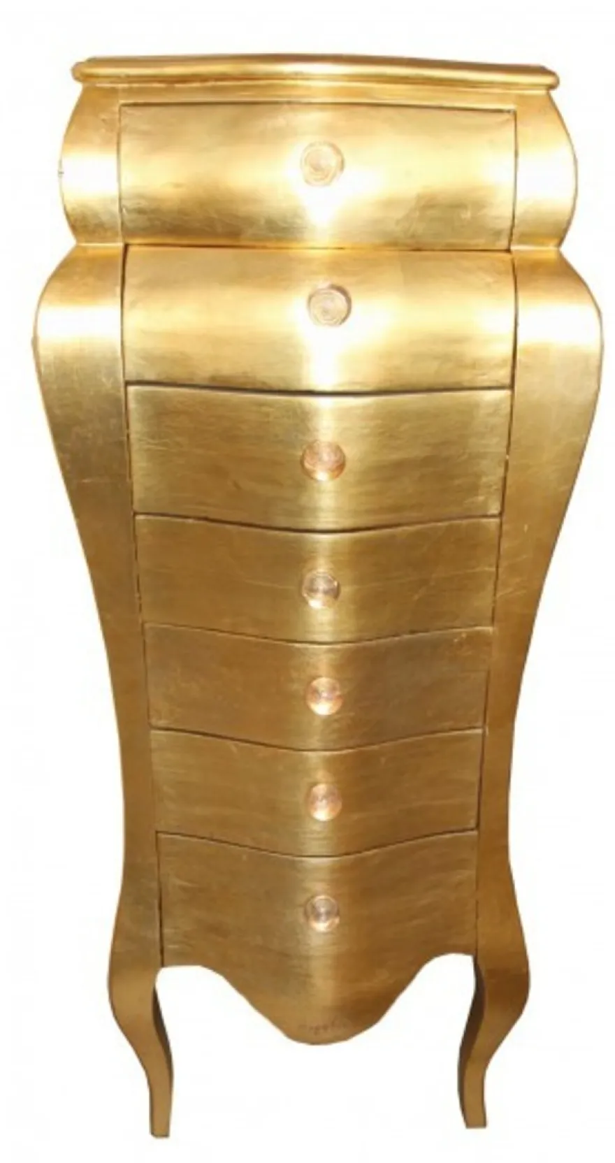 Casa Padrino Barock Kommode im Antik Stil, Blattgold, 131 x 68 x 46 cm