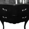 Casa Padrino Barock Kommode im Antik Stil in Schwarz, 103 x 52 x 89 cm
