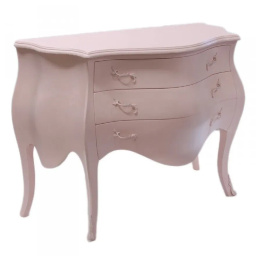 Casa Padrino Barock Kommode in Rosa - Massive Holzkommode im Antik Stil - 120 x 55 x 85 cm