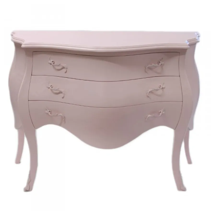 Casa Padrino Barock Kommode in Rosa - Massive Holzkommode im Antik Stil - 120 x 55 x 85 cm