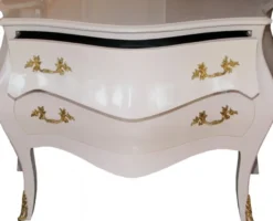 Casa Padrino Barock Kommode im Antik Stil in Rosa und Gold, 130 x 87 x 58 cm - Luxus Barock Möbel