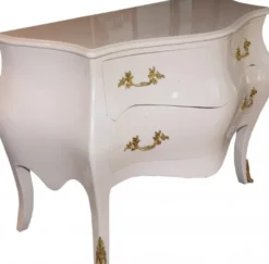 Casa Padrino Barock Kommode im Antik Stil in Rosa und Gold, 130 x 87 x 58 cm - Luxus Barock Möbel