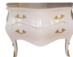 Casa Padrino Barock Kommode im Antik Stil in Rosa und Gold, 130 x 87 x 58 cm - Luxus Barock Möbel