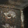 Casa Padrino Barock Kommode Leopard Grau 105 cm - Schrank Möbel