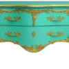 Casa Padrino Barock Kommode mit 2 Schubladen Antik Mintgrün / Gold - Handgefertigte Massivholz Kommode im Barockstil - Handgefertigte Barock Möbel - Edel & Prunkvoll