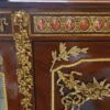 Casa Padrino Barock Kommode mit Seitenglas Braun / Gold 145 cm - Möbel Schrank Sideboard