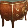 Casa Padrino Barock Kommode Mahagoni braun mit dunkelgrüner Marmorplatte - Luxus Kommode mit 2 Schubladen B 107 cm