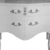 Casa Padrino Barock Kommode Weiß Hochglanz mit 2 Schubladen und 2 Türen 140 x 57 x 95 cm - Massivholz Handgefertigt